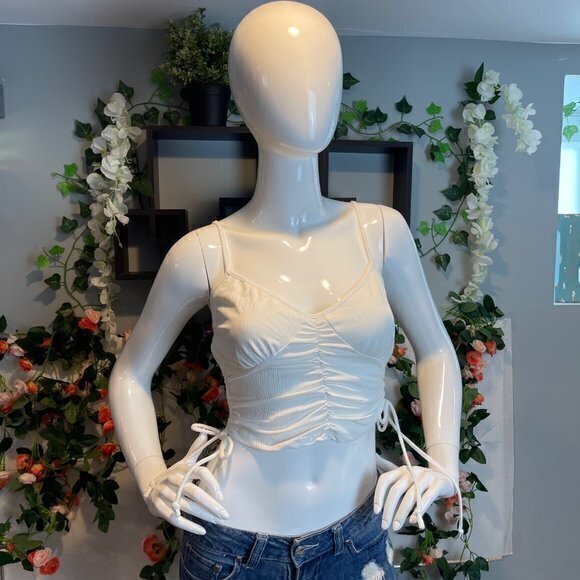 Heart Hips Ruched Detail Cami White Size M‎ RefFNB - Picture 4 of 10